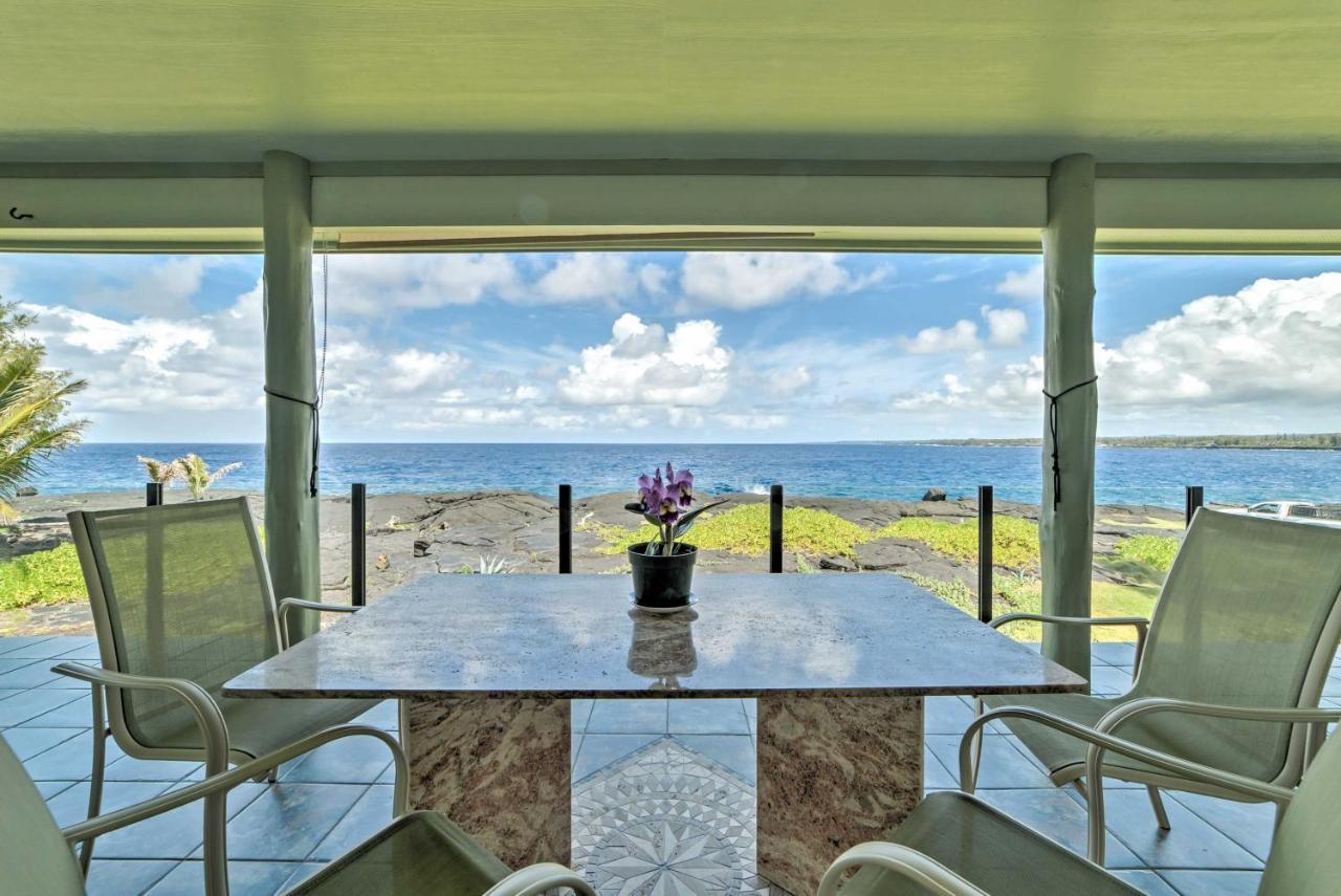 Direct Oceanfront, Big Island Home Keaau Εξωτερικό φωτογραφία